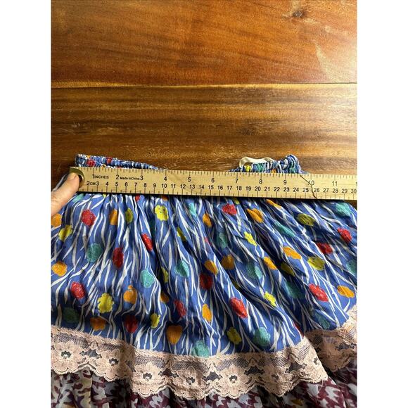 Koos Van Den Akker Skirt Vintage Tiered Patchwork, Rare Tribout John Wanamaker - Picture 9 of 10